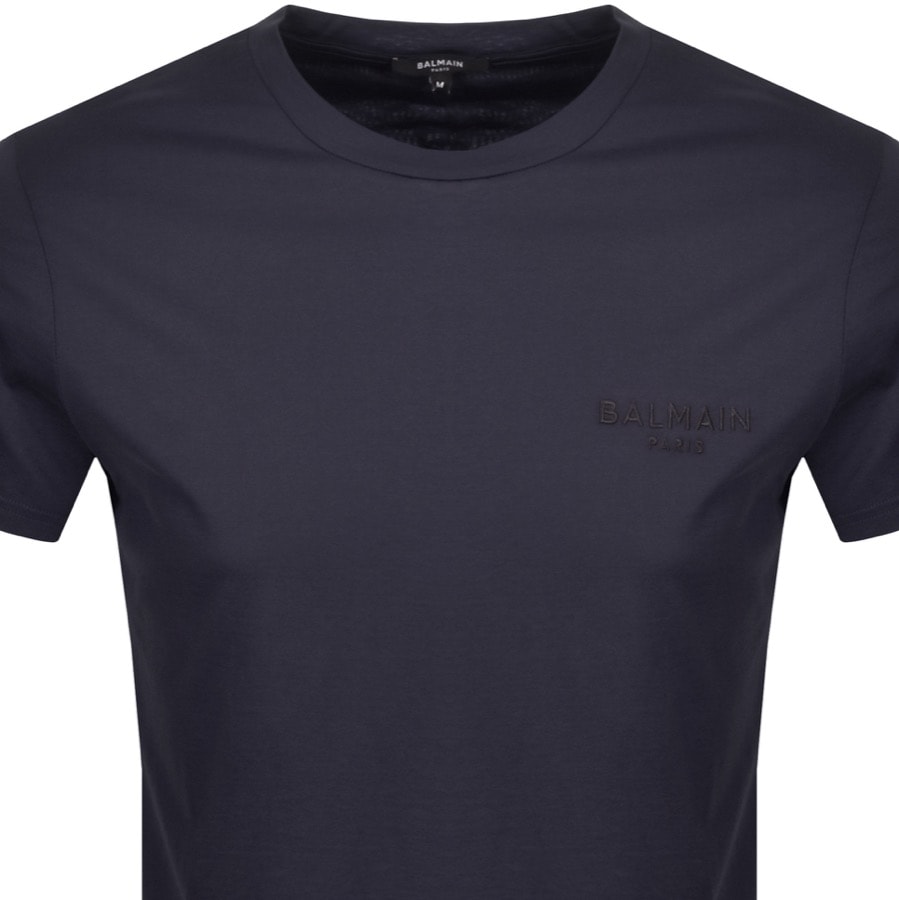 Alternative Image for ProductBalmain Logo T Shirt Dark Blue2